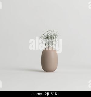 3D Illustration der dekorativen Vase innen isoliert auf weißem Hintergrund Stockfoto