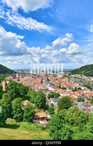 Altstadt von Heidelberg in Deutschland Stockfoto