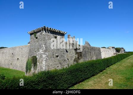 Chateau de Kerjean, 1545, Schloss im Renaissancestil, erbaut 1596, heute Staatsmuseum, Saint-Vougay, Departement Finistere, Region Bretagne, Frankreich Stockfoto