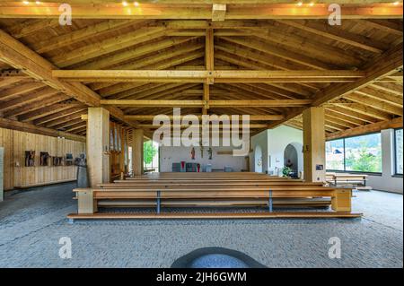 Die Heilig-Geist-Kirche von Oberjoch, Allgäu, Bayern, Deutschland Stockfoto