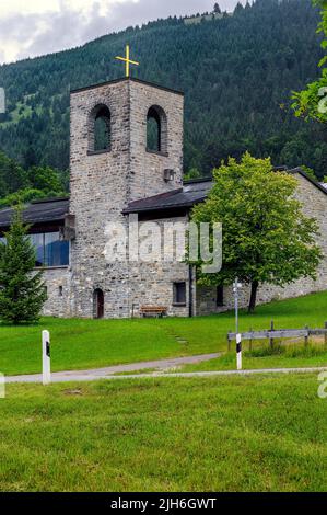 Die Heilig-Geist-Kirche von Oberjoch, Allgäu, Bayern, Deutschland Stockfoto