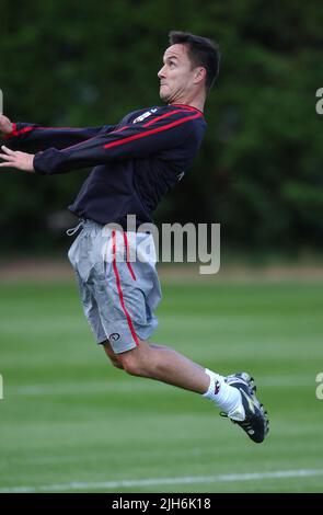 DENNIS WISE AUSBILDUNG BEI SOUTHAMPTON PIC ,MIKE WALKER, 2005 Stockfoto