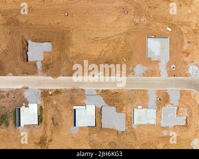 Gehäuse Unterteilung im Bau Stockfoto