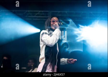 Chicago, USA. 15.. Juli 2022. Monaleo tritt am Freitag, den 15. Juli 2020, beim Pitchfork Festival in Chicago, IL, auf. (Foto von Christopher Dilts/Sipa USA) Quelle: SIPA USA/Alamy Live News Stockfoto