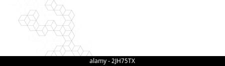 Abstrakte geometrische Designvorlage aus isometrischen volumetrischen Blöcken für Banner, Covers, Hintergründe und kreative Ideen Stock Vektor