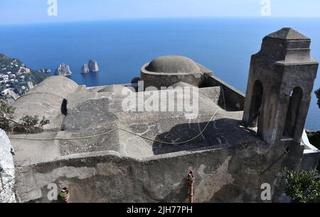 Anacapri - Scorcio dei faraglioni dall'Eremo di Santa Maria a Cetrella Stockfoto