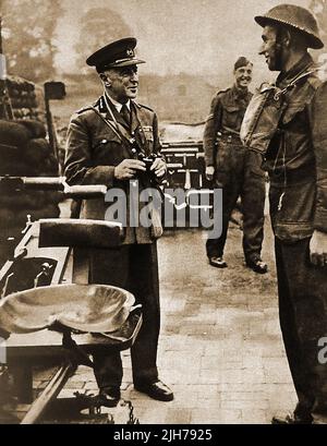 Weltkrieg 2 , Luftabwehrvorkehrungen -- 2. Weltkrieg - General Sir Frederic Pile Kommandant des britischen Luftabwehrkommandos Stockfoto