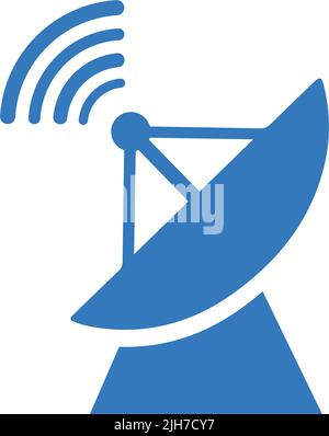 Antenne, Symbol für Sendeschale – Vektor-EPS-Datei. Ideal für Printmedien, Web, Stock-Bilder, kommerzielle Nutzung oder jede Art von Design-Projekt. Stock Vektor