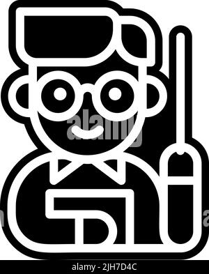 Zurück zur Schule Lehrer Symbol Stock Vektor