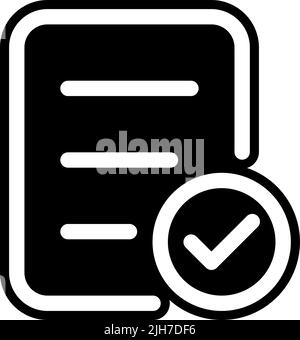 Symbol für die Überprüfung der basisbenutzeroberfläche Stock Vektor