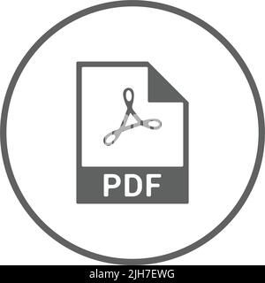 Digital, Datei, Format, PDF-Symbol - Vektor EPS-Datei. Ideal für Printmedien, Web, Stock-Bilder, kommerzielle Nutzung oder jede Art von Design-Projekt. Stock Vektor