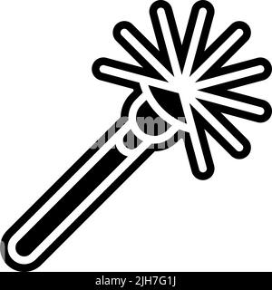 Symbol für die Reinigung der Toilettenbürste des eps Stock Vektor
