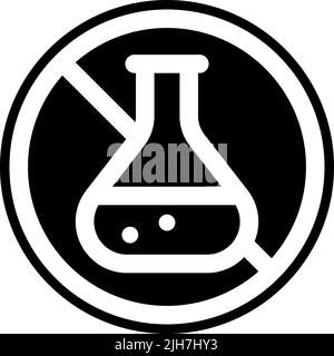 Gesundheit ohne Konservierungsstoffe Symbol Stock Vektor