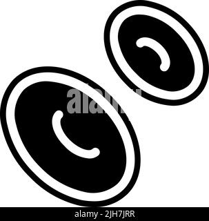 Symbol für die Integritätsprüfung der Blutzellen Stock Vektor
