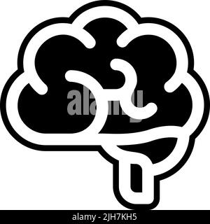 Hirnsymbol für Neuromarketing Stock Vektor