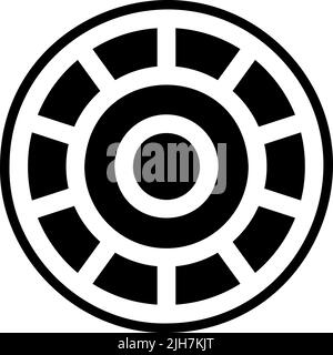 Symbol für den Neuromarketing-Farbkreis Stock Vektor