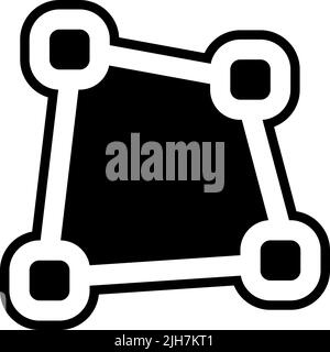 Symbol für Verzerrung des Multimedia-Editors Stock Vektor