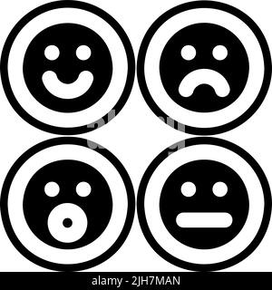 Symbol für Neuromarketing-Emotionen Stock Vektor