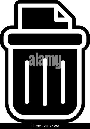 Symbol für Papierfach am Arbeitsplatz Stock Vektor