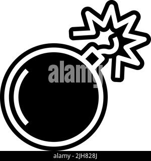 Symbol für die Spielbombe Stock Vektor