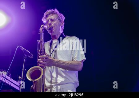 15. Juli 2022, Ferrara, Emilia Romagna, Italien: Robert Stillman eröffnet das Smile-Konzert in Ferrara (Bildquelle: © Carlo Vergani/Pacific Press via ZUMA Press Wire) Stockfoto