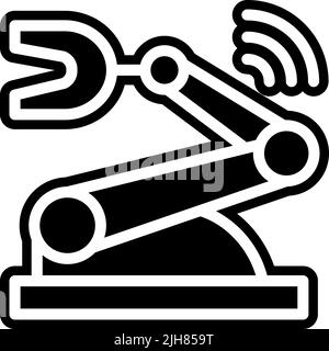 IIoT-Robotersymbol Stock Vektor