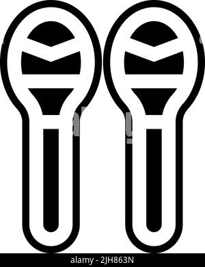 Musikinstrumente Maracas Symbol Stock Vektor