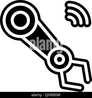 IIoT-Robotersymbol Stock Vektor