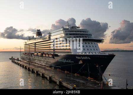 TUI Mein Schiff 6 in Tallinn, Estland Stockfoto