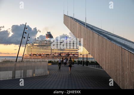 TUI Mein Schiff 6 in Tallinn, Estland Stockfoto