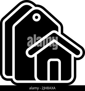 Preisschild-Symbol für das Hotelmanagement Stock Vektor