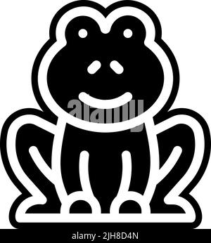 Symbol für den Frühlingsfrosch Stock Vektor