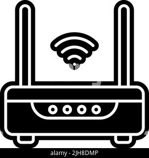 Symbol für Smart City WiFi-Router Stock Vektor