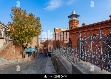 Tiflis, Georgien - 14. November 2021: Zentrale Jumah-Moschee Von Tiflis. Religion Stockfoto