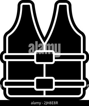 Reiseselfschutzweste-Symbol Stock Vektor