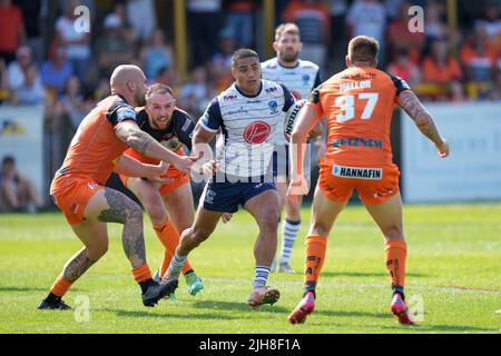 Castleford, Großbritannien. 16. Juli, 2022. In Castleford, Vereinigtes Königreich am 7/16/2022. (Foto von Steve Flynn/News Images/Sipa USA) Quelle: SIPA USA/Alamy Live News Stockfoto