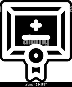 Symbol für Impfpass Stock Vektor