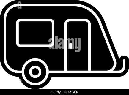 Reisesymbol für Wohnwagen Stock Vektor