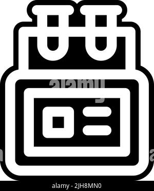 Symbol für Impfstoffröhrchen Stock Vektor