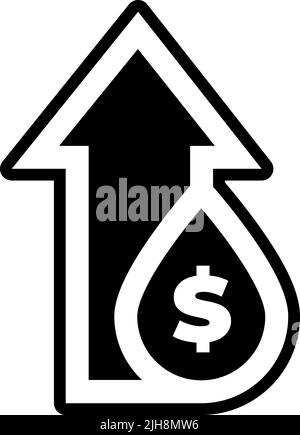 Symbol für Wasseraufstieg Stock Vektor