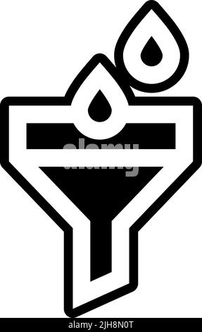 Wasserfiltersymbol Stock Vektor