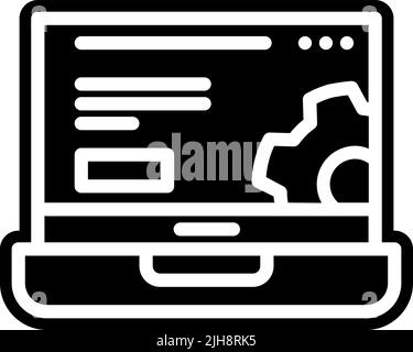 Landing-Page-Symbol für Webdesign Stock Vektor