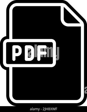 Dateien und Dokumente pdf-Datei . Stock Vektor