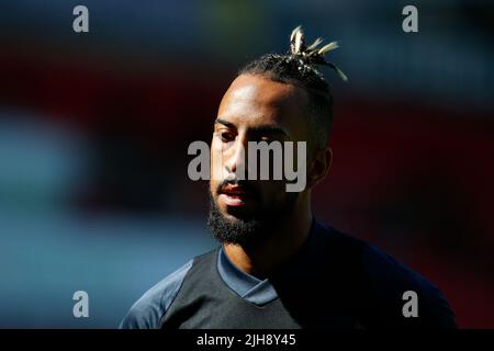 Doncaster, Großbritannien. 16.. Juli 2022. Sorba Thomas #7 of Huddersfield Town in Doncaster, Vereinigtes Königreich am 7/16/2022. (Foto von Ben Early/News Images/Sipa USA) Quelle: SIPA USA/Alamy Live News Stockfoto