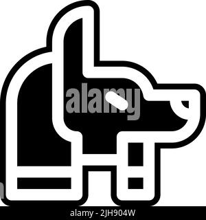 Ägypten anubis . Stock Vektor