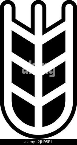 Naturweizen . Stock Vektor