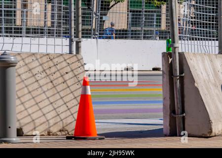 Toronto, ON, Kanada. 16.. Juli 2022. The Streets of Toronto Exhibition Place ist Gastgeber der INDYCAR-SERIE für den Honda Indy Toronto in Toronto, ON, CAN. (Bild: © Walter G. Arce Sr./ZUMA Press Wire) Stockfoto