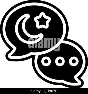 Ramadan-Chat . Stock Vektor