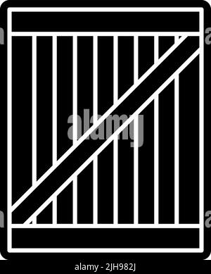 Sailor Holzkiste . Stock Vektor