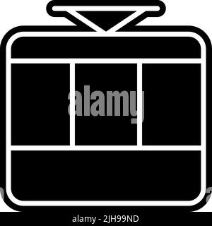 Transport Seilbahn Kabine . Stock Vektor